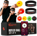 Boxing Reflex Ball Set with Punch Counter App – Hand-Eye Coordination & Speed Training Kit
