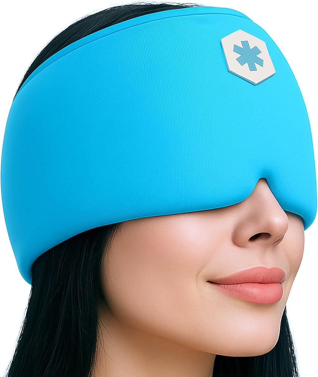 Migraine Cold Cap | Form-Fitting Migraine Relief Cap | Headache Relief Cap with 360° Head Coverage | Migraine Relief Products | Sinus Relief | Cold Therapy Headache Cap | FSA-HSA Eligible