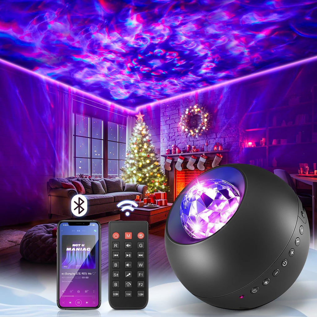 Galaxy Projector, Vibrant Galaxy Light | White Noise & Bluetooth, Remote Timer, Kids Night Light, Room Decor for Teen Girl