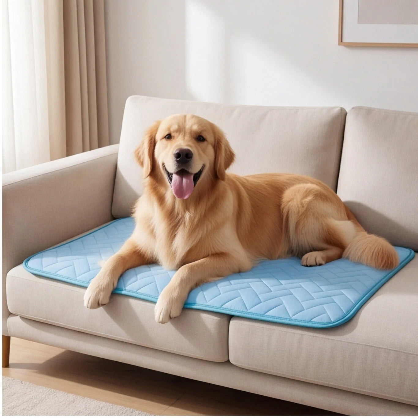 Dog Cooling Mat, Self-Cooling Pet Pad for Dogs and Cats, No Freezing Required, Portable Cooling Mat for Indoor, Outdoor and Car Use