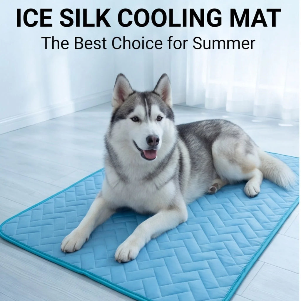 Dog Cooling Mat, Self-Cooling Pet Pad for Dogs and Cats, No Freezing Required, Portable Cooling Mat for Indoor, Outdoor and Car Use