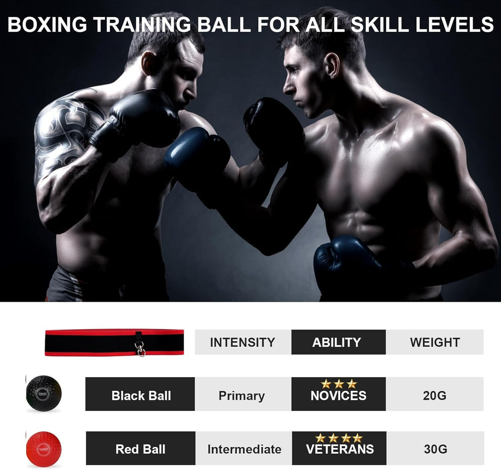 ® Upgraded Boxing Reflex Ball, Boxing Training Ball with Headband Perfect for Reaction, Punching Speed, Fight Skill, Fitness, Newst Boxing Equipment