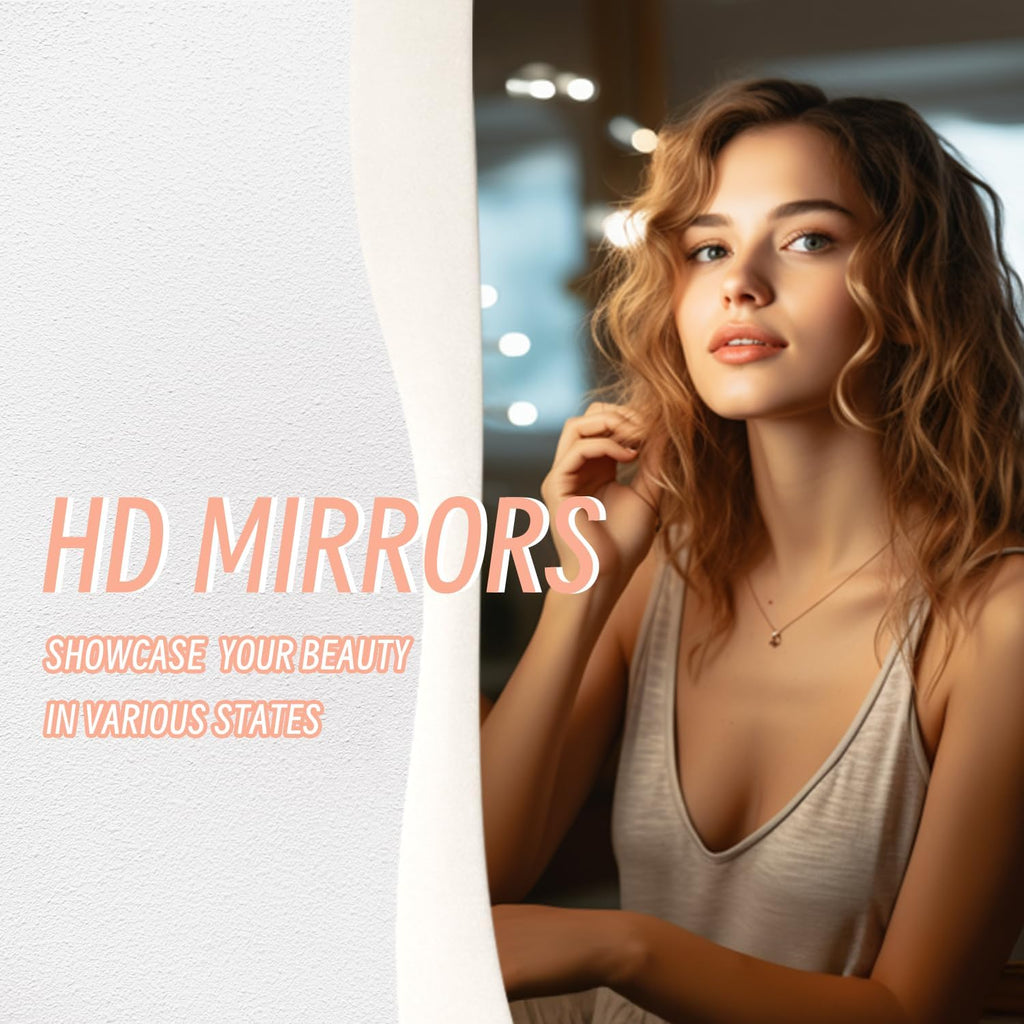 Full Length Mirorr, 63"X24" Mirror Full Length, Irregular Wall Mounted Mirror, Standing Floor Mirror with Flannel, Wavy Body Mirorr Hanging or Leaning against Wall for Bedroom (White)