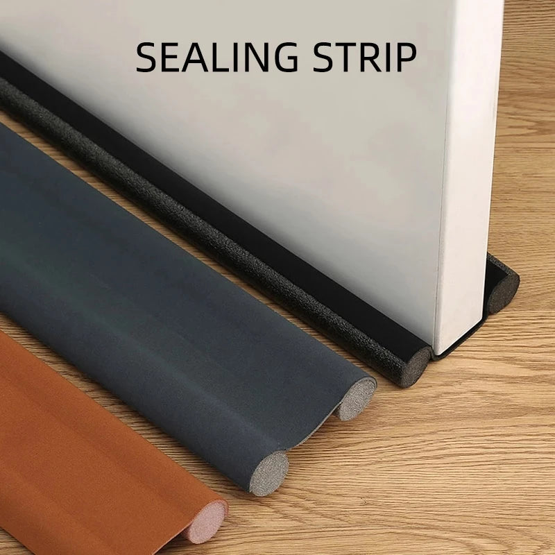 Door Bottom Seal Strip Guard Blocker Sealer Stopper Weather Stripping Soundproof Tape Gap Sealer Protector Burlete Puerta Casa
